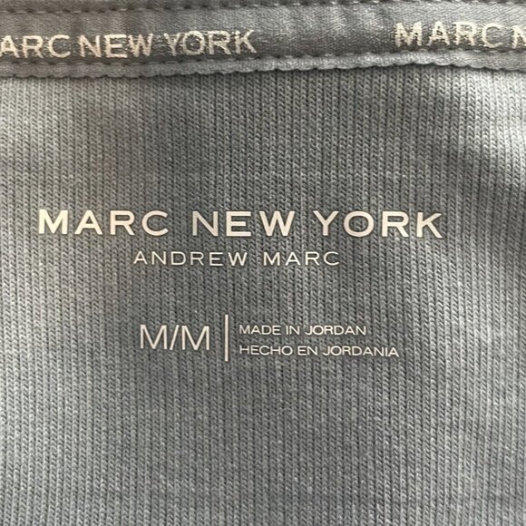 Marc New York Mens 1/4 Zip Sweatshirt Light Blue Size Medium - Picture 6 of 8